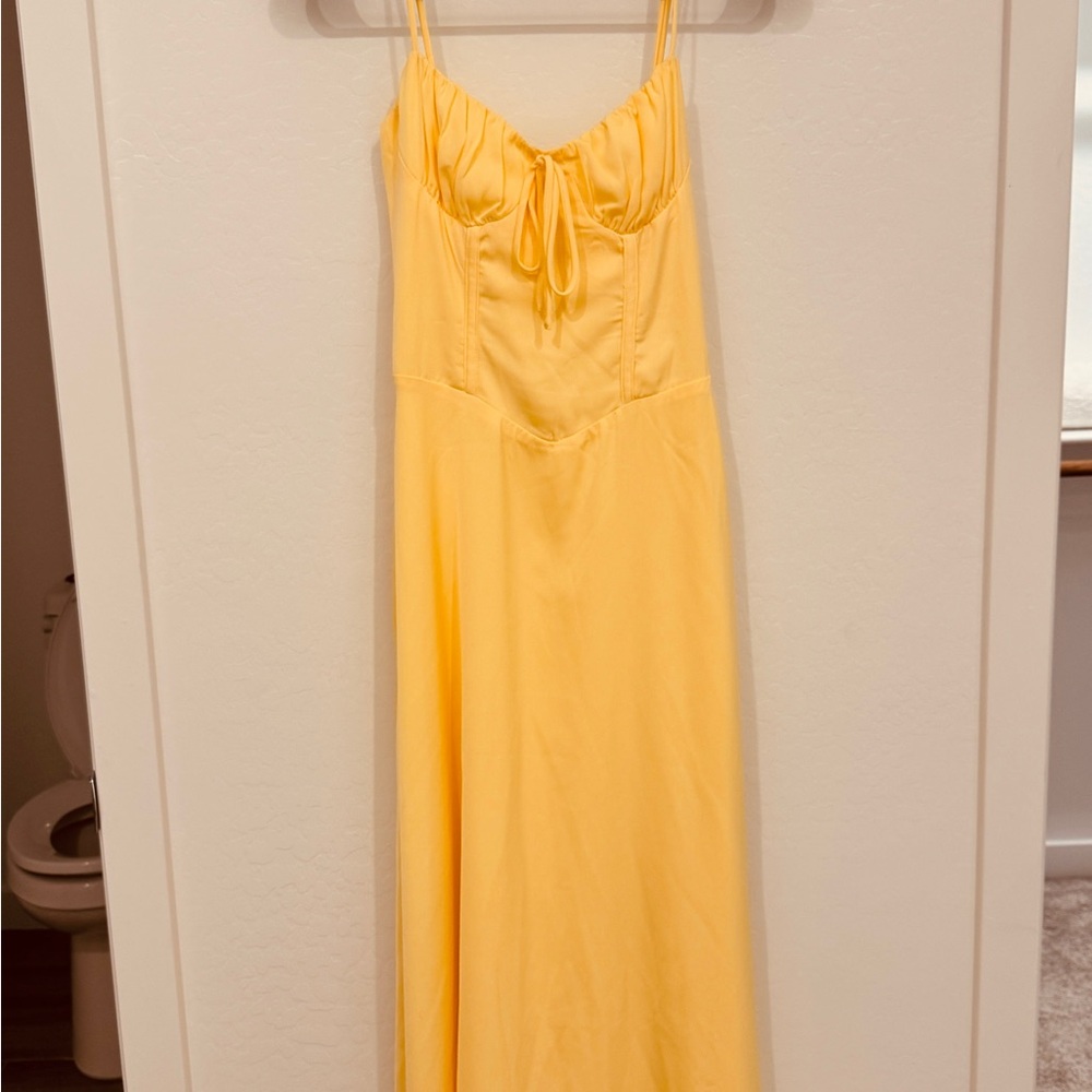 ThatsSoFetch Yellow corset dress